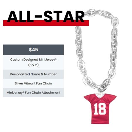 Custom Mini Jersey Fan Chain