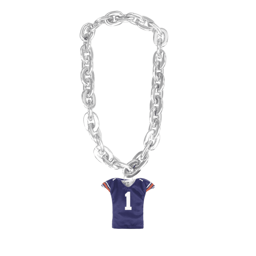 Auburn Fan Chain Football Blue