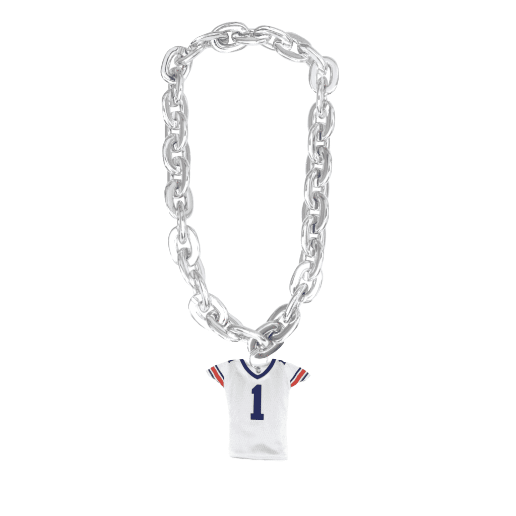 Auburn Fan Chain Football White