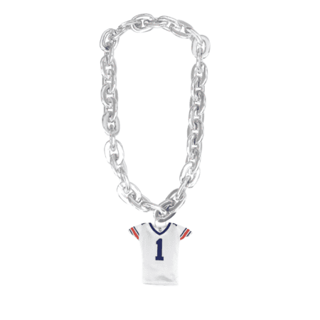 Auburn Fan Chain Football White