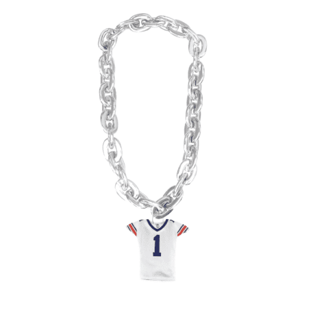 Auburn Fan Chain Football White