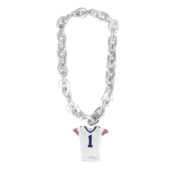 Auburn Fan Chain Football White