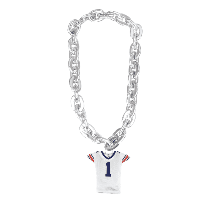 Auburn Fan Chain Football White