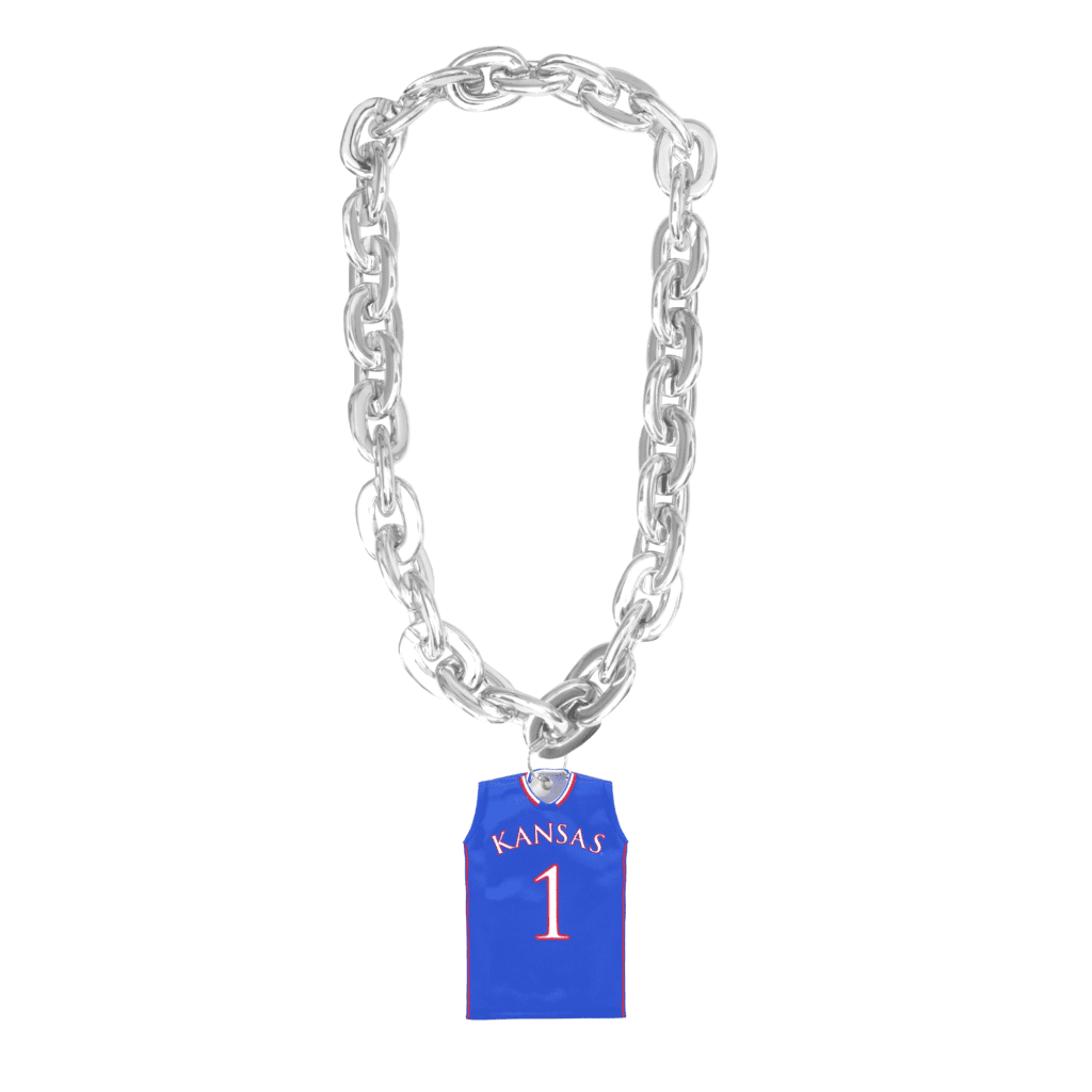 Kansas Fan Chain Basketball Blue
