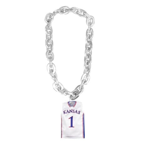 Kansas Fan Chain Basketball White