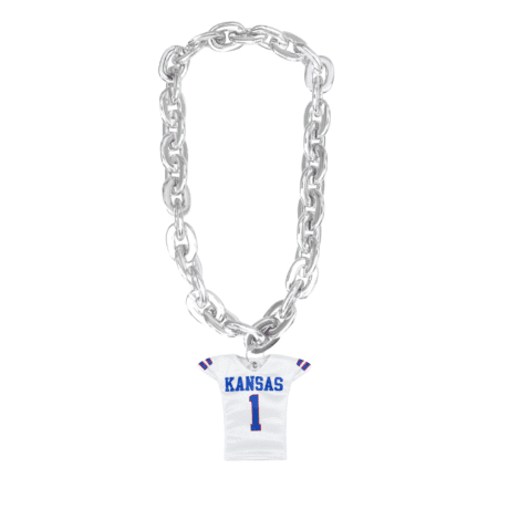 Kansas Fan Chain Football White