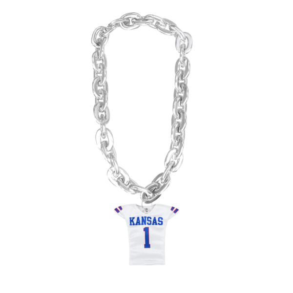 Kansas Fan Chain Football White