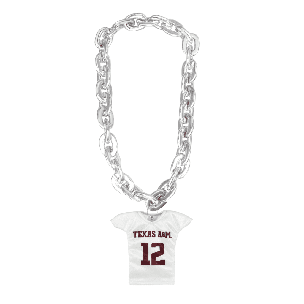 Texas A&M Fan Chain Football White