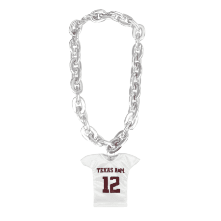 Texas A&M Fan Chain Football White