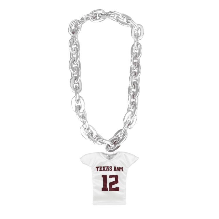 Texas A&M Fan Chain Football White