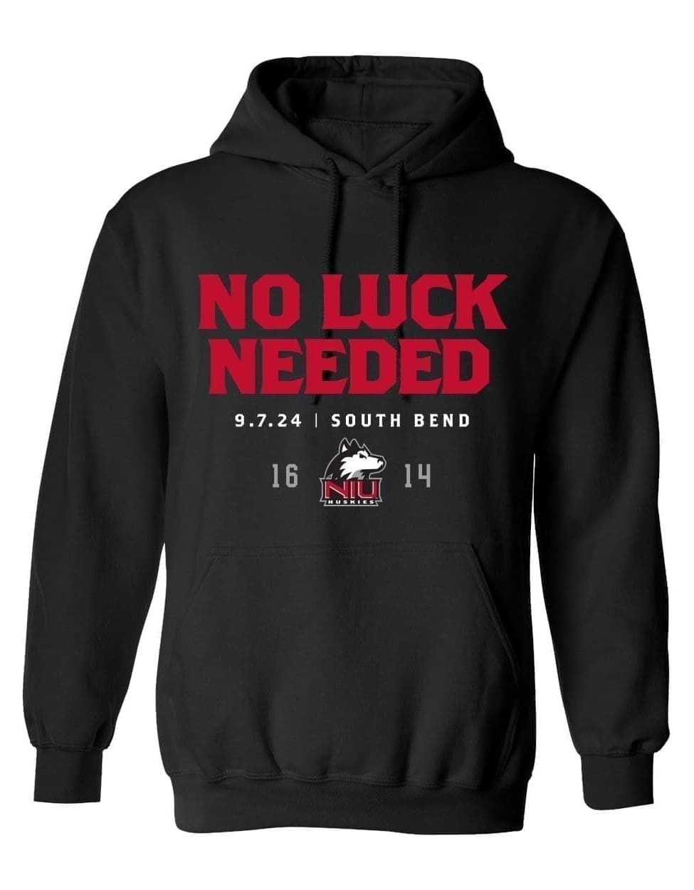 NIU-Huskies-No-Luck-Needed-Hoodie