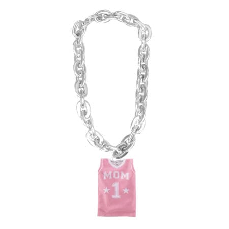 Mom #1 MiniJerzey Pink Chain